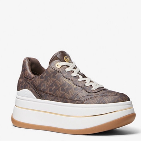Michael Kors Hayes Empire Signature Logo Platform Sneaker - Picture 1 of 2
